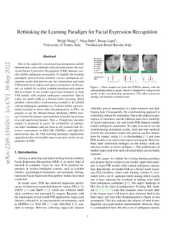 Rethinking the Learning Paradigm for Facial Expression Recognition