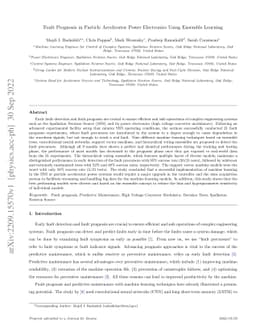 Fault Prognosis in Particle Accelerator Power Electronics Using Ensemble
  Learning