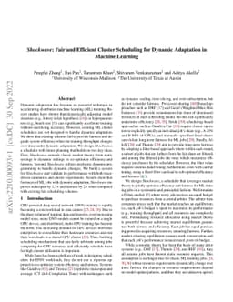 Shockwave: Fair and Efficient Cluster Scheduling for Dynamic Adaptation
  in Machine Learning