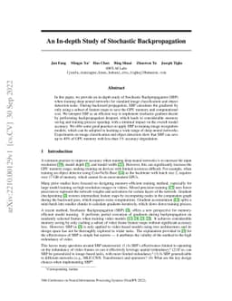 An In-depth Study of Stochastic Backpropagation