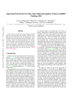 Improving ProtoNet for Few-Shot Video Object Recognition: Winner of
  ORBIT Challenge 2022