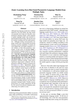 Zemi: Learning Zero-Shot Semi-Parametric Language Models from Multiple
  Tasks