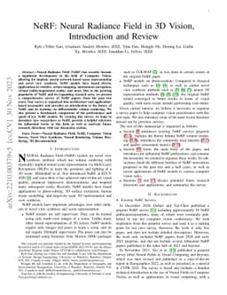 NeRF: Neural Radiance Field in 3D Vision, A Comprehensive Review