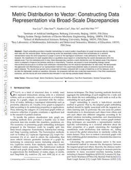 Metric Distribution to Vector: Constructing Data Representation via
  Broad-Scale Discrepancies
