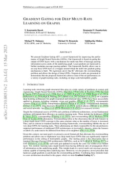 Gradient Gating for Deep Multi-Rate Learning on Graphs