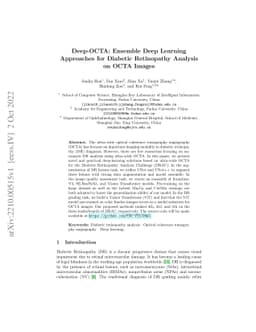 Deep-OCTA: Ensemble Deep Learning Approaches for Diabetic Retinopathy
  Analysis on OCTA Images