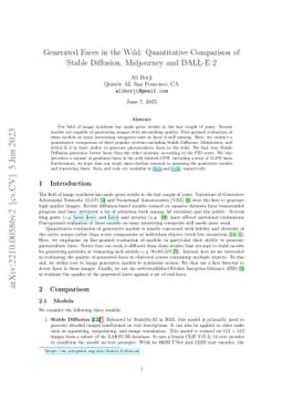 Generated Faces in the Wild: Quantitative Comparison of Stable
  Diffusion, Midjourney and DALL-E 2