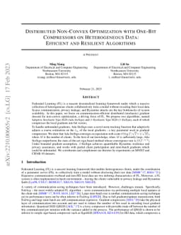 Distributed Non-Convex Optimization with One-Bit Compressors on
  Heterogeneous Data: Efficient and Resilient Algorithms