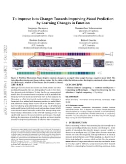 To Improve Is to Change: Towards Improving Mood Prediction by Learning
  Changes in Emotion