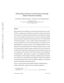 Efficient Bayes Inference in Neural Networks through Adaptive Importance
  Sampling