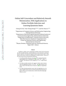 Online Self-Concordant and Relatively Smooth Minimization, With
  Applications to Online Portfolio Selection and Learning Quantum States