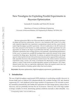 New Paradigms for Exploiting Parallel Experiments in Bayesian
  Optimization