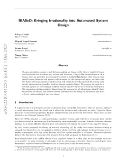 BIASeD: Bringing Irrationality into Automated System Design