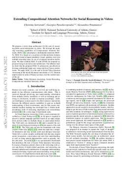 Extending Compositional Attention Networks for Social Reasoning in
  Videos