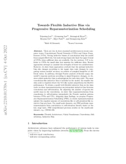 Towards Flexible Inductive Bias via Progressive Reparameterization
  Scheduling