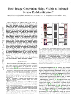How Image Generation Helps Visible-to-Infrared Person Re-Identification?