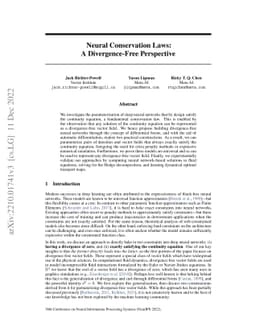 Neural Conservation Laws: A Divergence-Free Perspective