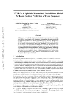 HYPRO: A Hybridly Normalized Probabilistic Model for Long-Horizon
  Prediction of Event Sequences