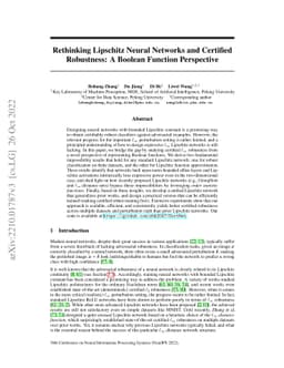 Rethinking Lipschitz Neural Networks and Certified Robustness: A Boolean
  Function Perspective