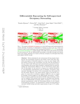 Differentiable Raycasting for Self-supervised Occupancy Forecasting