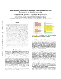 Detect, Retrieve, Comprehend: A Flexible Framework for Zero-Shot
  Document-Level Question Answering