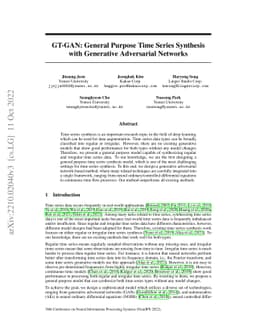 GT-GAN: General Purpose Time Series Synthesis with Generative
  Adversarial Networks