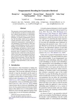 Nonparametric Decoding for Generative Retrieval