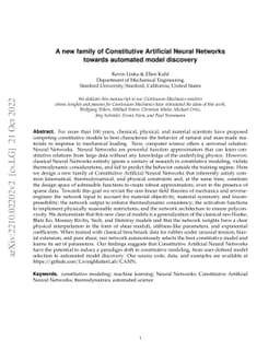 A new family of Constitutive Artificial Neural Networks towards
  automated model discovery