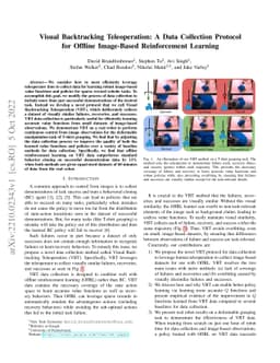 Visual Backtracking Teleoperation: A Data Collection Protocol for
  Offline Image-Based Reinforcement Learning