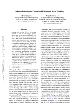 Schema Encoding for Transferable Dialogue State Tracking