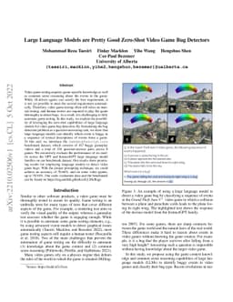 Large Language Models are Pretty Good Zero-Shot Video Game Bug Detectors