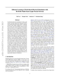 Efficient Learning of Mesh-Based Physical Simulation with BSMS-GNN