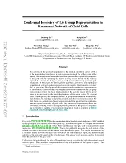 Conformal Isometry of Lie Group Representation in Recurrent Network of
  Grid Cells