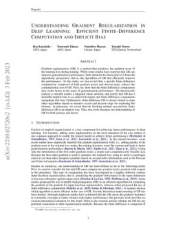 Understanding Gradient Regularization in Deep Learning: Efficient
  Finite-Difference Computation and Implicit Bias