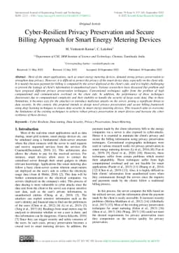 Cyber-Resilient Privacy Preservation and Secure Billing Approach for
  Smart Energy Metering Devices