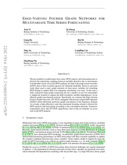 Edge-Varying Fourier Graph Networks for Multivariate Time Series
  Forecasting