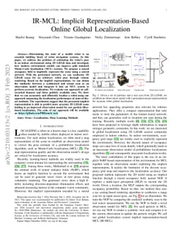 IR-MCL: Implicit Representation-Based Online Global Localization