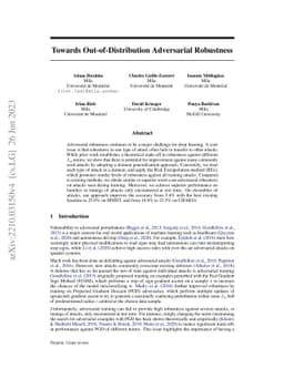 Towards Out-of-Distribution Adversarial Robustness