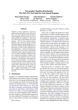 Not another Negation Benchmark: The NaN-NLI Test Suite for Sub-clausal
  Negation
