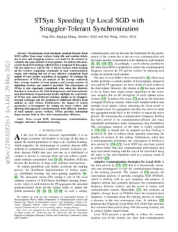 STSyn: Speeding Up Local SGD with Straggler-Tolerant Synchronization