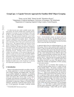 GraspCaps: A Capsule Network Approach for Familiar 6DoF Object Grasping