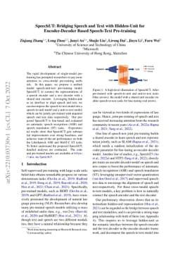 SpeechUT: Bridging Speech and Text with Hidden-Unit for Encoder-Decoder
  Based Speech-Text Pre-training