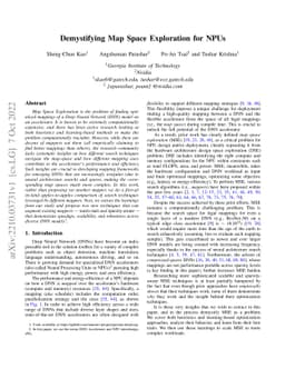 Demystifying Map Space Exploration for NPUs