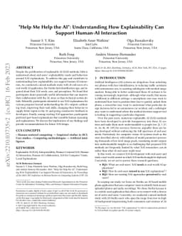 "Help Me Help the AI": Understanding How Explainability Can Support
  Human-AI Interaction