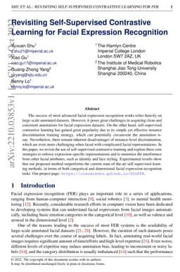 Revisiting Self-Supervised Contrastive Learning for Facial Expression
  Recognition