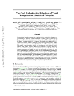ViewFool: Evaluating the Robustness of Visual Recognition to Adversarial
  Viewpoints