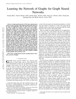 Learning the Network of Graphs for Graph Neural Networks