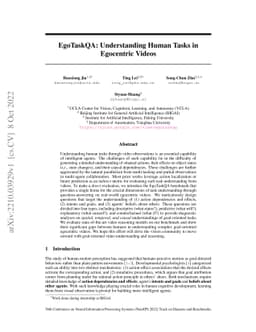 EgoTaskQA: Understanding Human Tasks in Egocentric Videos