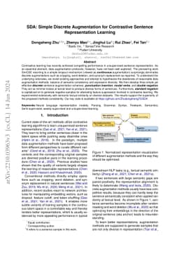 SDA: Simple Discrete Augmentation for Contrastive Sentence
  Representation Learning