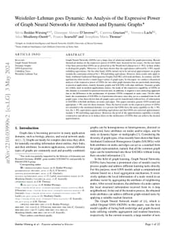 Weisfeiler-Lehman goes Dynamic: An Analysis of the Expressive Power of
  Graph Neural Networks for Attributed and Dynamic Graphs